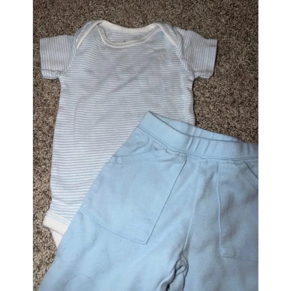 3 month baby boy blue outfit
